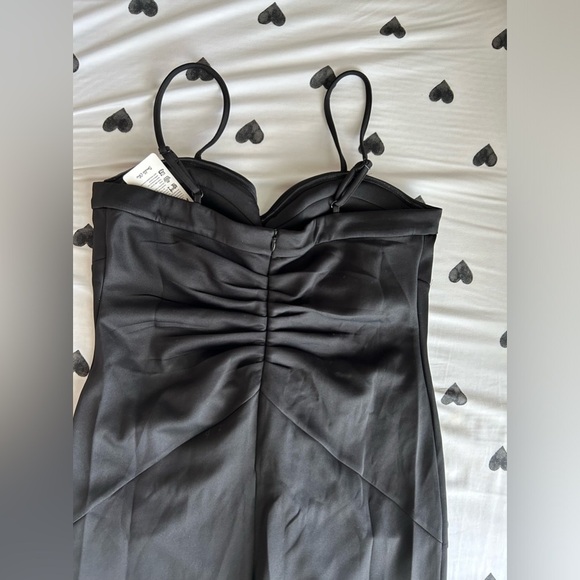 High end evening dress high-end texture celebrity tube top black elegant AMZ06 - Picture 13 of 14